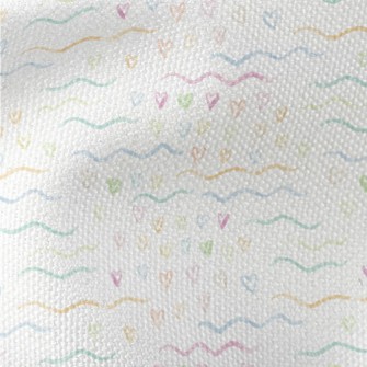 Watercolor Style Love Heart An Waterproof Canvas