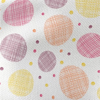 Hand Drawn Style Dots Waterproof Canvas