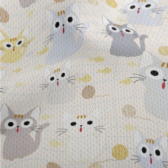 Cute Cat Athletic Mesh Flat Back