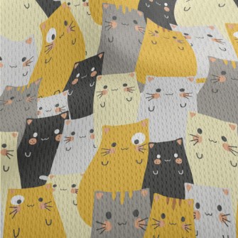 Different Breeds Of Cats Athletic Mesh Flat Back