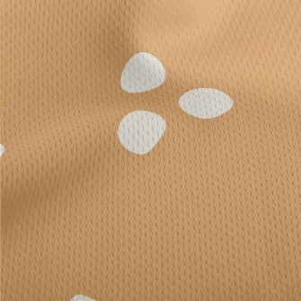 Small White Dots Athletic Mesh Flat Back