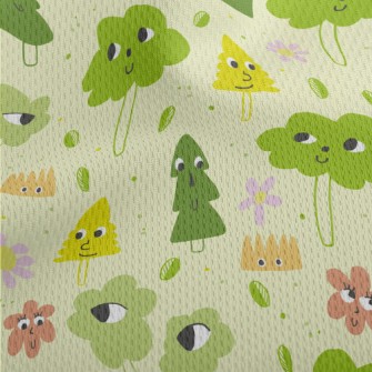 Strange And Lovely Trees And F Athletic Mesh Flat Back