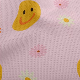 Innocent Smiles And Flowers Athletic Mesh Flat Back