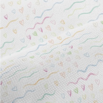 Watercolor Style Love Heart An Performance Linen