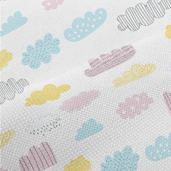 Bright Colored Clouds Performance Linen