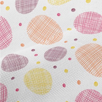 Hand Drawn Style Dots Performance Linen