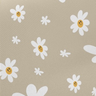 Simple Smiling Daisy Twill