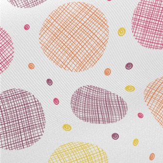 Hand Drawn Style Dots Twill