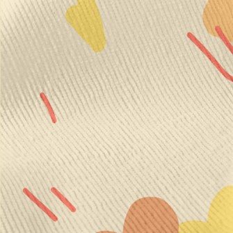 Hand Drawn Curved Love Heart Standard Corduroy