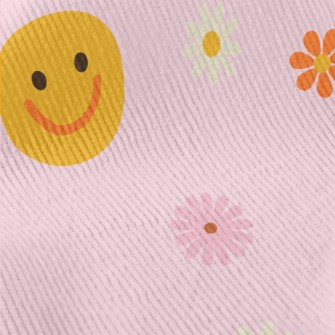 Innocent Smiles And Flowers Standard Corduroy