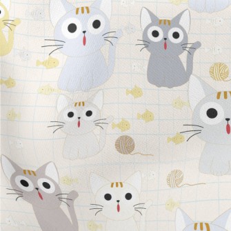 Cute Cat Stretch Ponte