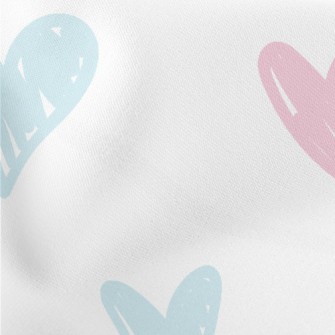 Hand Drawn Bright Love Heart Stretch Ponte