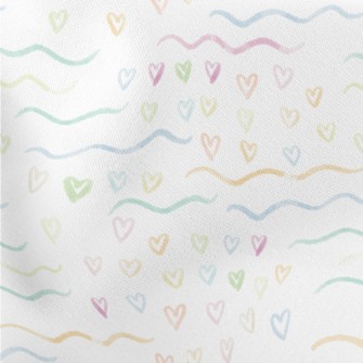 Watercolor Style Love Heart An Stretch Ponte