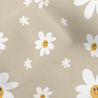 Simple Smiling Daisy Micro Fleece
