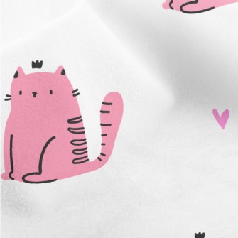 Pink Cute Cat Micro Fleece