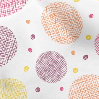 Hand Drawn Style Dots Micro Fleece