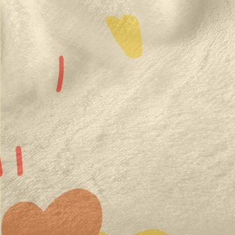Hand Drawn Curved Love Heart Minky