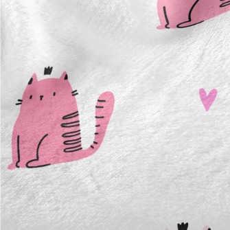 Pink Cute Cat Minky