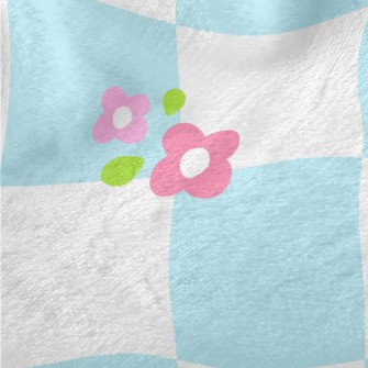 Small And Vivid Flower Lattice Minky