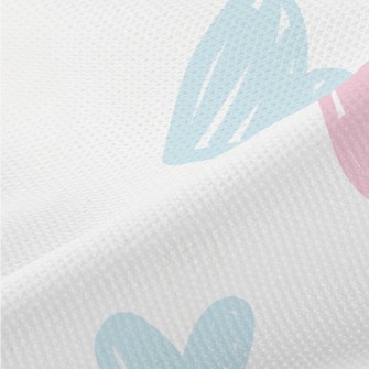 Hand Drawn Bright Love Heart Piqué