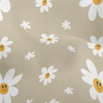 Simple Smiling Daisy Lightweight Performance Linen