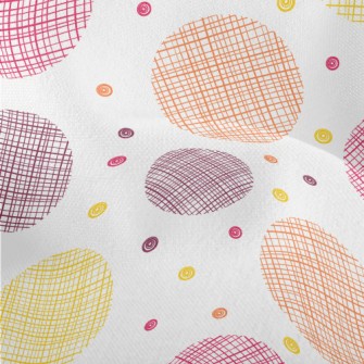 Hand Drawn Style Dots Lightweight Performance Linen