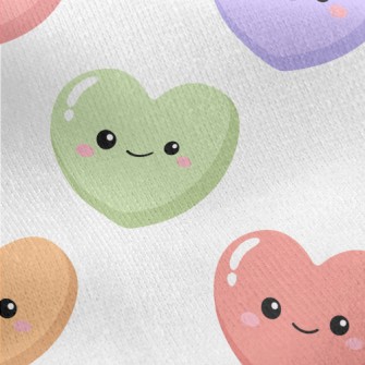 Three-dimensional Cute Smiling Jersey Backed Fleece