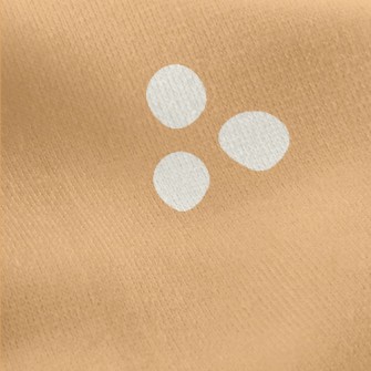 Small White Dots Jersey Backed Fleece