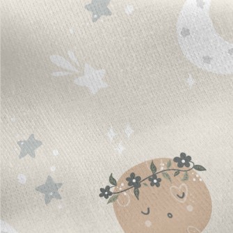 Sleeping Lovely Planet And Sta Jersey Backed Fleece