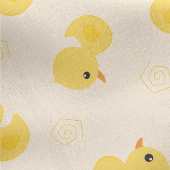 Cute Little Duck Jersey Backed Fleece
