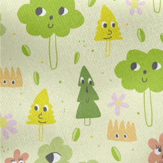 Strange And Lovely Trees And F Jersey Backed Fleece