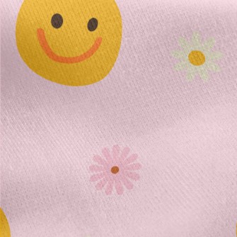 Innocent Smiles And Flowers Jersey Backed Fleece
