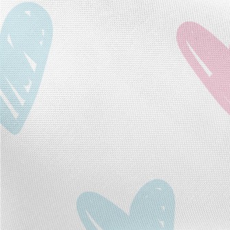 Hand Drawn Bright Love Heart Pongee