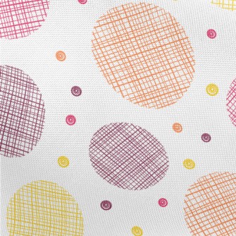 Hand Drawn Style Dots Pongee