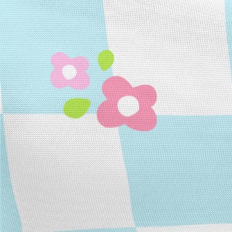 Small And Vivid Flower Lattice Pongee
