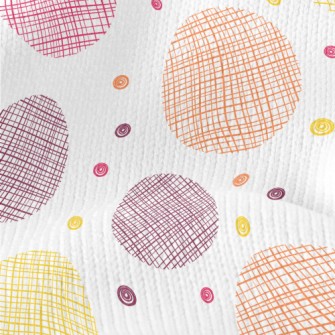 Hand Drawn Style Dots Stretch Jersey