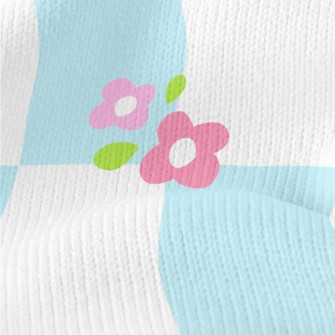 Small And Vivid Flower Lattice Stretch Jersey