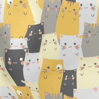 Different Breeds Of Cats Lightweight Cotton Poplin