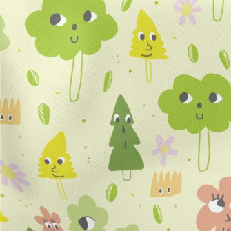 Strange And Lovely Trees And F Lightweight Cotton Poplin