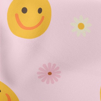 Innocent Smiles And Flowers Lightweight Cotton Poplin