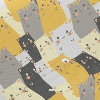 Different Breeds Of Cats Midweight Cotton Poplin