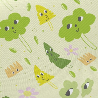 Strange And Lovely Trees And F Midweight Cotton Poplin