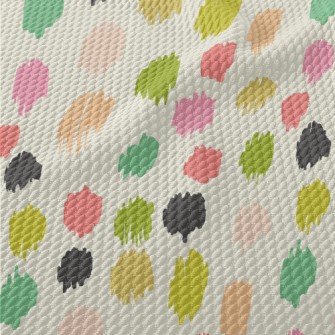 Irregular Dots With Colorful E Birdseye Piqué