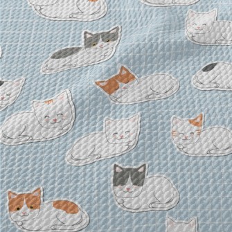 Cozy And Cute Cats Birdseye Piqué