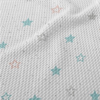 Colorful Spotted Stars Birdseye Piqué