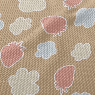 Color Silhouette Strawberry An Birdseye Piqué