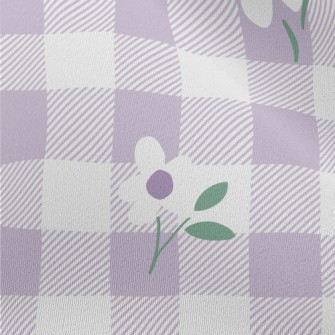 Monotone Floral Lattice Chiffon
