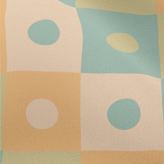 Contrasting Polka Dot Plaid Chiffon