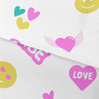 Bright Pink English Letters Waterproof Oxford
