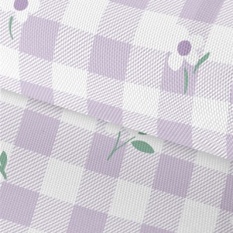 Monotone Floral Lattice Waterproof Oxford